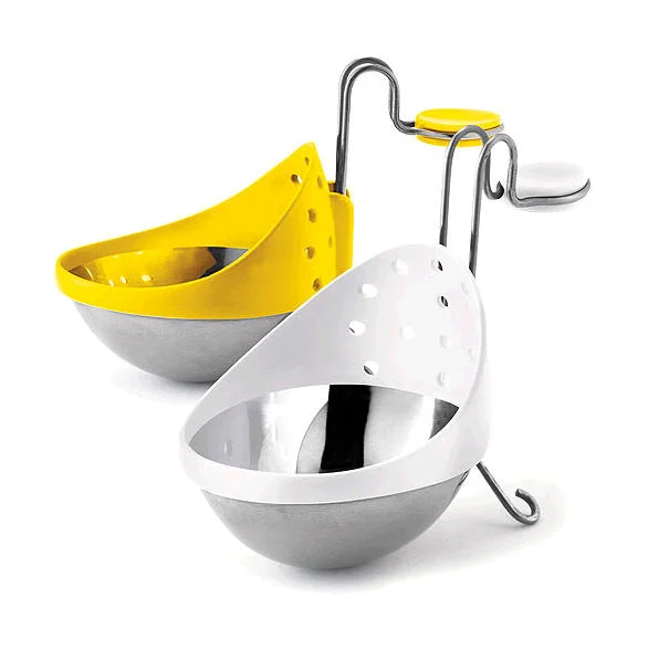 Eier-Pochierer 2er-Set mehrfarbig