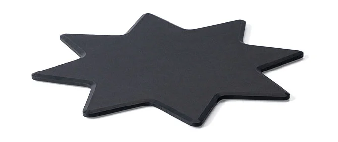 Duracore Servierbrett Stern 26 cm schwarz