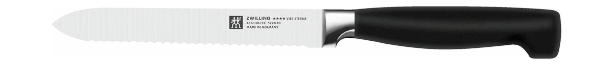 Vier Sterne Universalmesser 13 cm schwarz