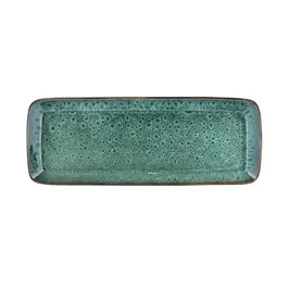 Platte 38x14cm black/green Bitz