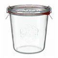 Sturzglas 4er-Set 0,58 l rot Weck