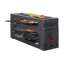 Raclette Pizza für 6 46x22x16 cm schwarz Spring