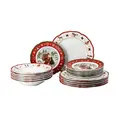 Teller-Set 18-tlg. Happy Wintertime Red Hutschenreuther