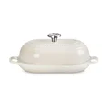 Ovaler Brot Bräter 29cm Meringue Gusseisen - Signature Le Creuset