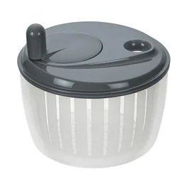 Salatschleuder mit Kurbel 23 cm grau Lurch