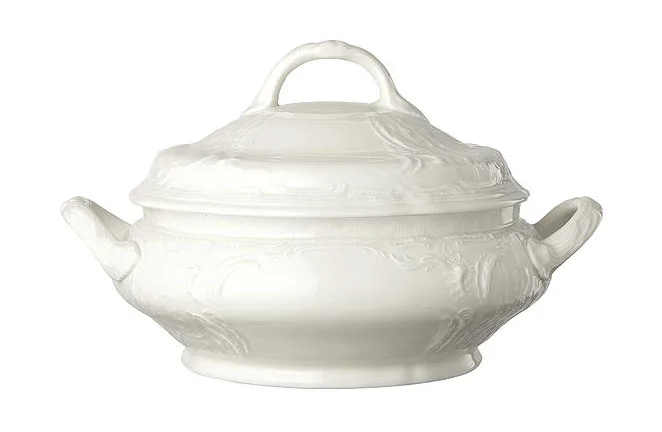Schüssel m. Deckel Sanssouci Elfenbein