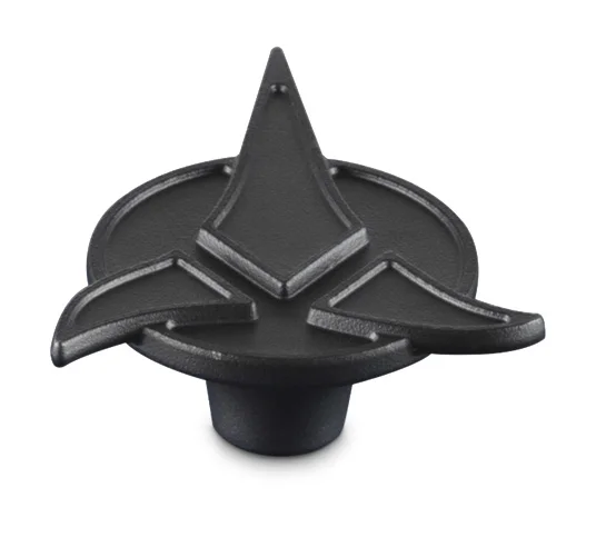 Signature Star Trek Deckelknopf Klingonischer Trefoil 3 cm schwarz