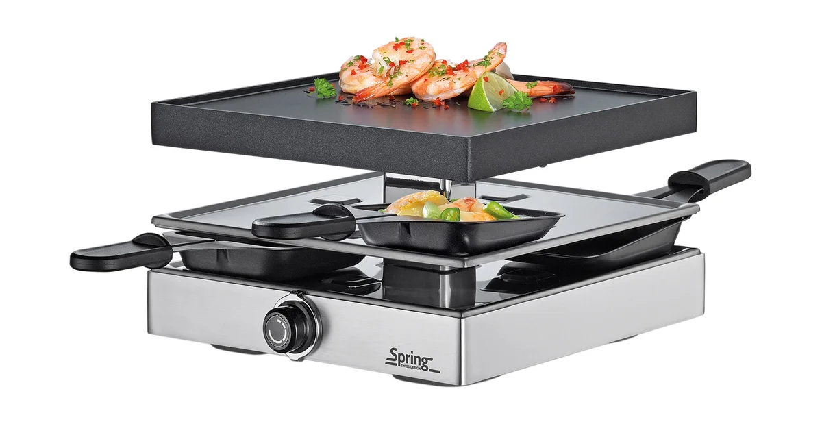 Raclette für 4 22x22x14 cm Classic edelstahl