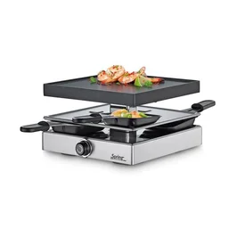 Raclette für 4 22x22x14 cm Classic edelstahl Spring