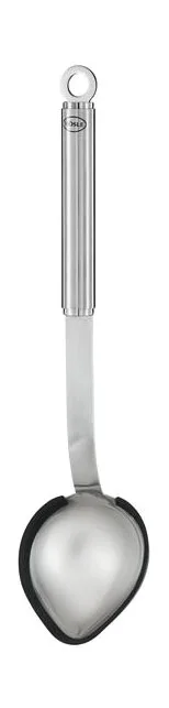 Portionslöffel Rundgriff mit Silikonrand 32,5cm
