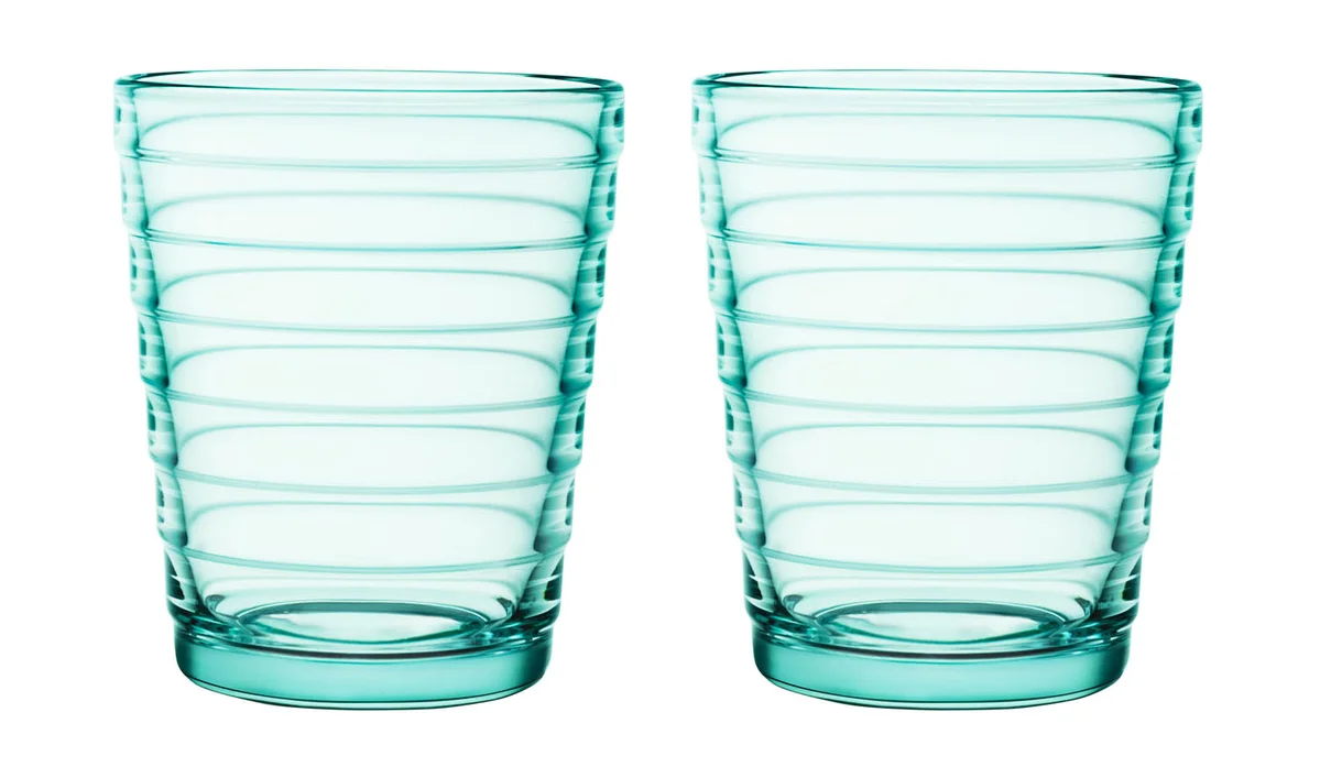 Trinkglas 2er-Set 0,22 l Aino Aalto Wassergrün