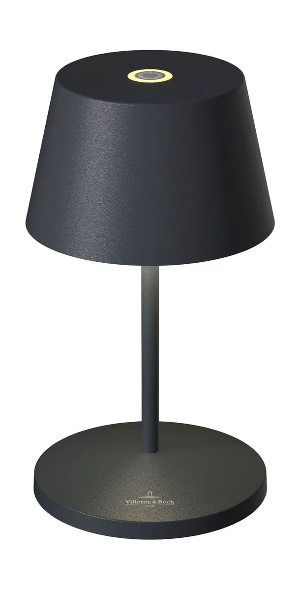 Akku-Tischleuchte 20 cm 2,2 W Seoul RC schwarz