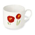 Kaffeetasse 0,25 l Impression Mohn rot Dibbern