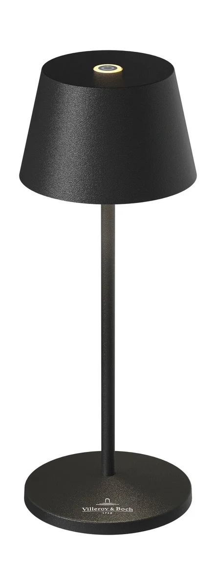 Akku-Tischleuchte 20 cm 2,3 W Seoul Micro RC schwarz
