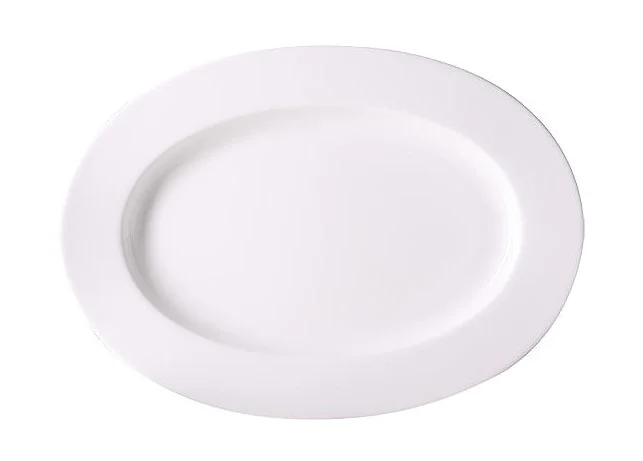 Platte oval 39 cm Fine Bone China Classic weiß