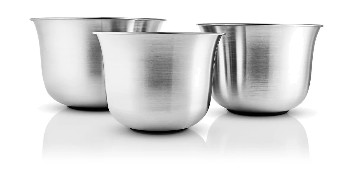 Rührschüssel-Set 3-tlg. Green tools brushed steel