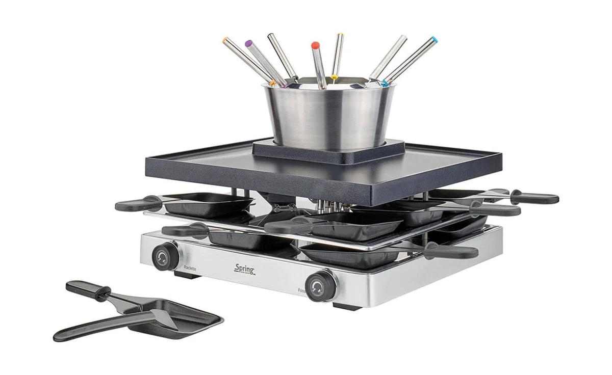 Raclette/Fondue für 8 31x34x17 cm Classic edelstahl
