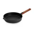 Guss-Flachpfanne 24 cm Eco Logic QXR schwarz Woll