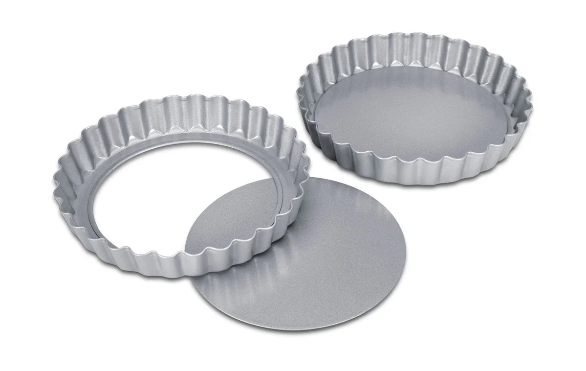Tarteform mit Hebeboden 2er-Set We love baking silber