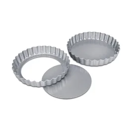 Tarteform mit Hebeboden 2er-Set We love baking silber Städter