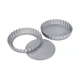 Tarteform mit Hebeboden 2er-Set We love baking silber Städter