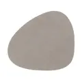 Glasuntersetzer 11x13 cm Curve Nupo light grey LINDDNA