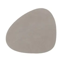 Glasuntersetzer 11x13 cm Curve Nupo light grey LINDDNA