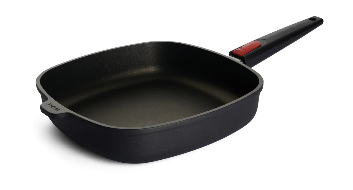 Guss-Pfanne 28 cm eckig Titanium Nowo
