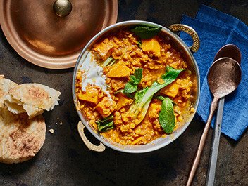 Linsencurry mit Süßkartoffel