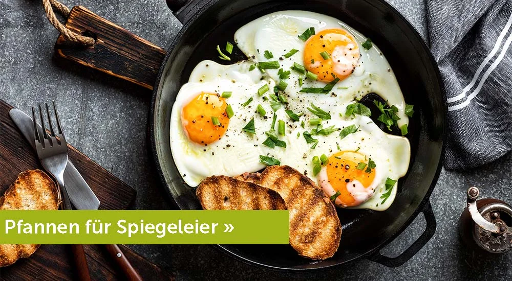 Pfannen für Spiegeleier