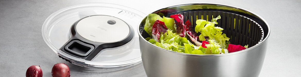 Obstschleuder Salatschleuder 3L - Multifunktionaler Salattrockner Grün