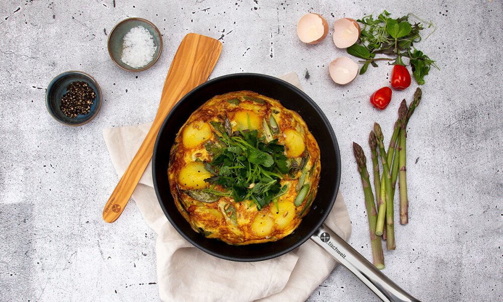 Frittata mit Frühlingsgemüse