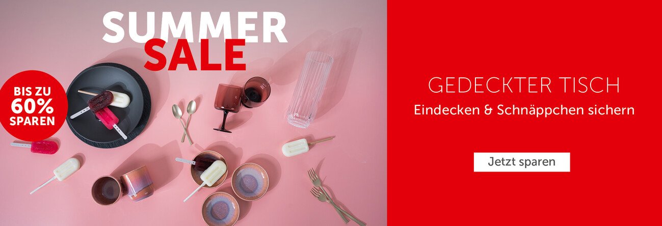 Sommer Sale Gedeckter Tisch