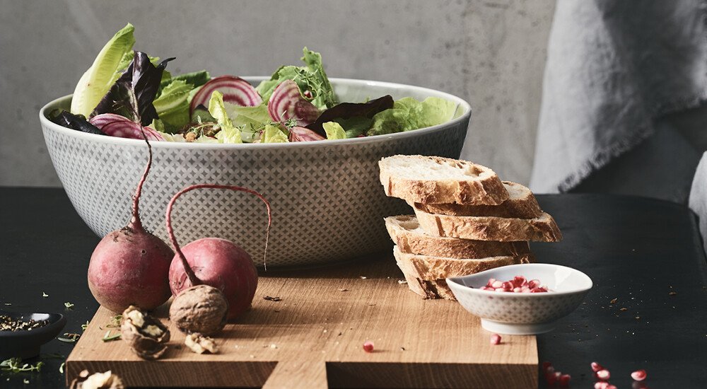 rosenthal junto pearl grey geschirr teller bowl tischgedeck salatschale