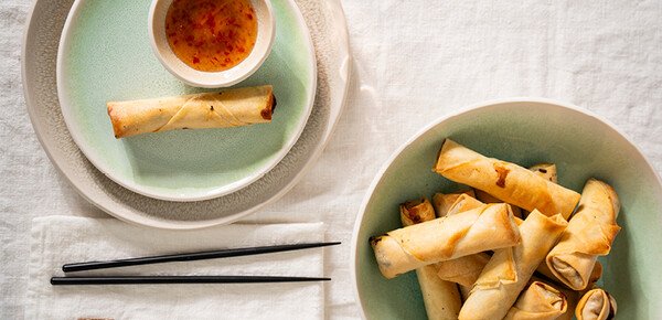 Frühlingsrollen mit Gemüse aus dem Airfryer