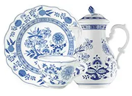  Blau Zwiebelmuster