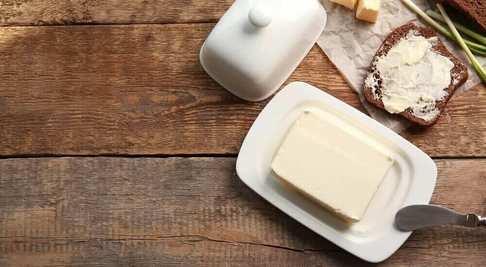 Butterdose aus Keramik