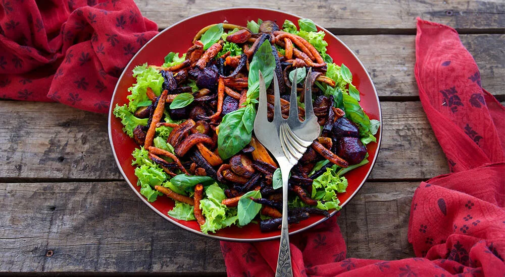 Serviergabel Salat