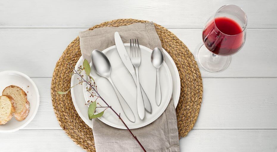 Besteckset aus Edelstahl