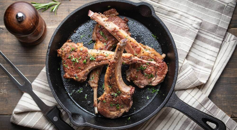 Fleisch Pfanne