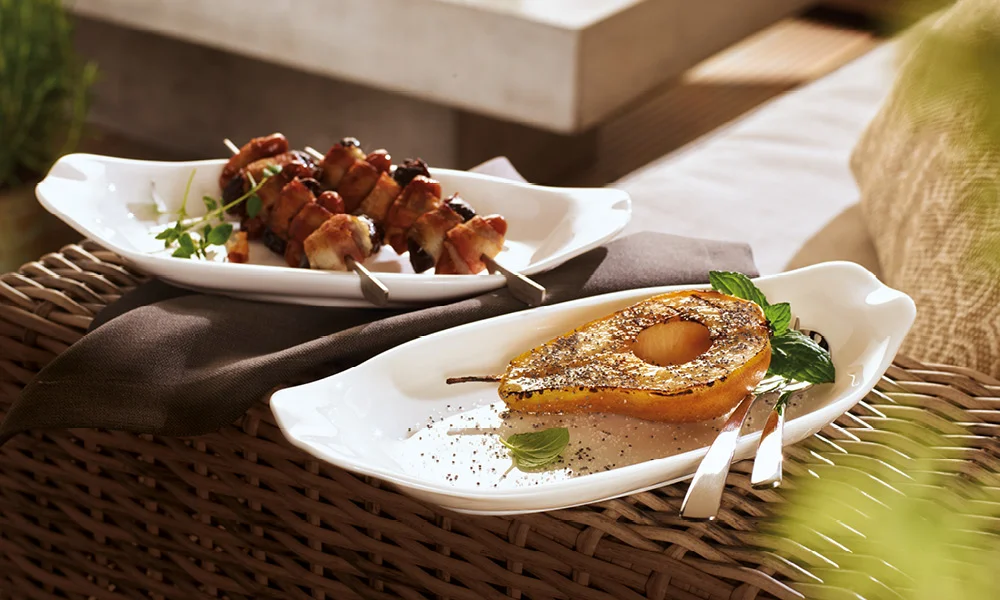 Süßes und Beilagen vom Grill Bild - Villeroy &amp; Boch bbq2017 dachterrasse 33151 1000x600px