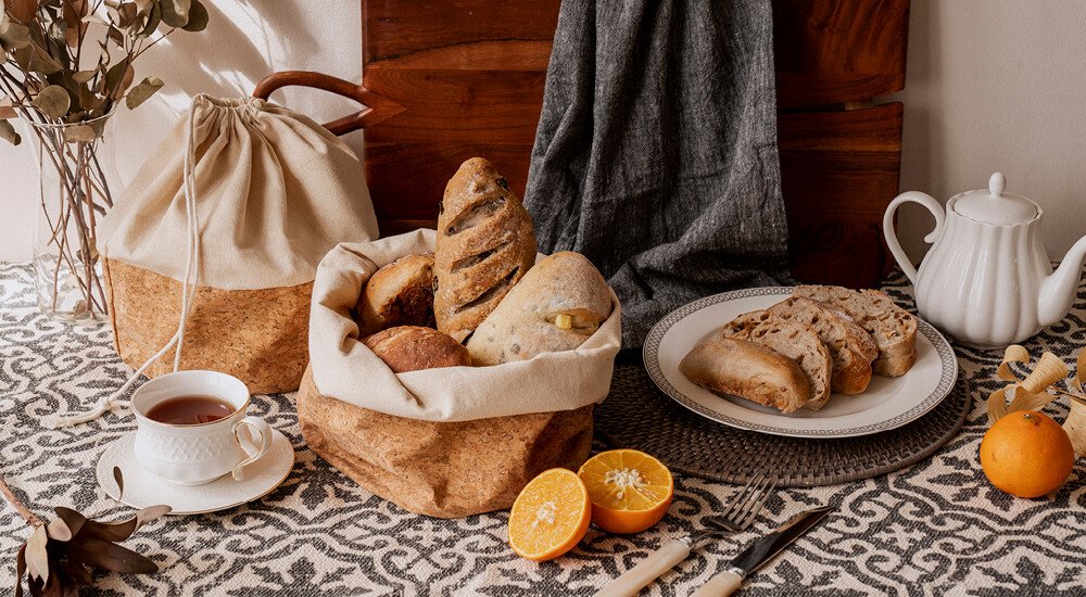 tischwelt-nuts-brotkorb-obstkorb-sack-mit-kordel-aufbewahren-baumwolle-kork