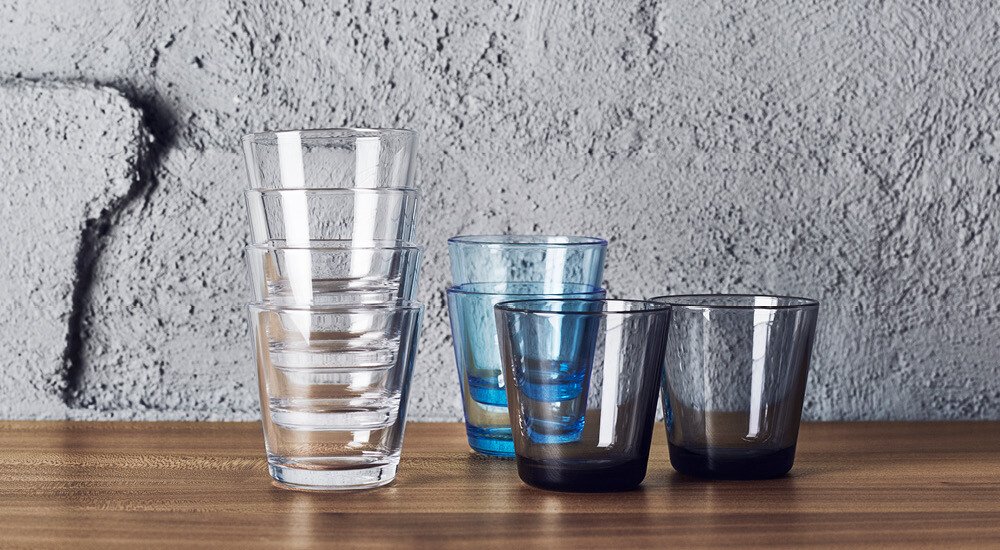 Iittala Kartio Glas bunt
