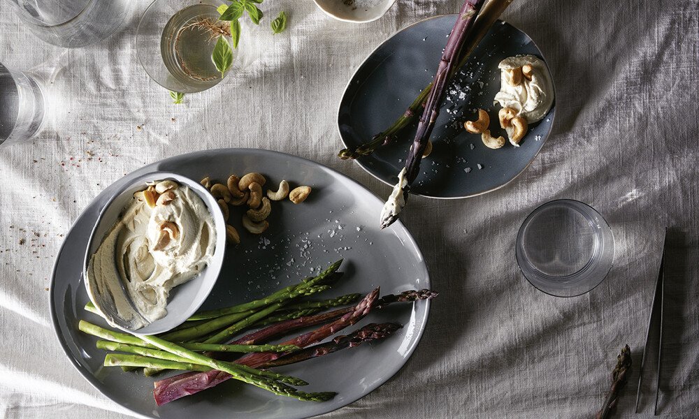 Vitamix Rezept Cashew-Zwiebel-Dip 1000x600px